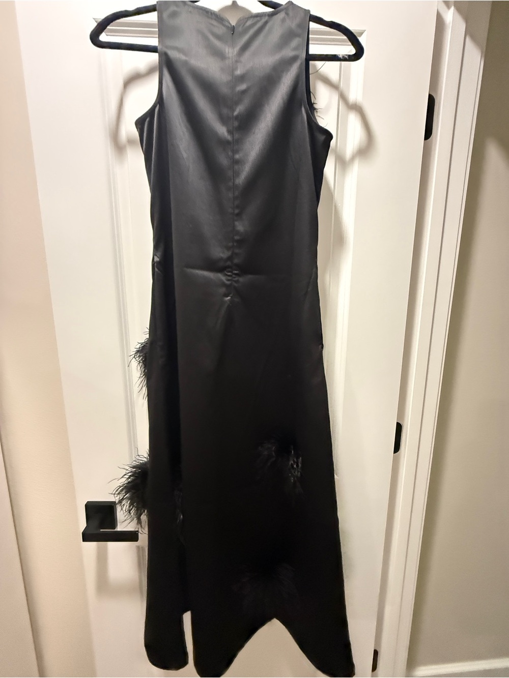 Frances Valentine Francesca Feather Maxi Dress NWTs Small - Picture 5 of 11